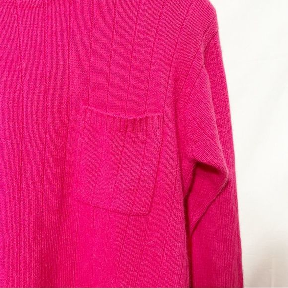 M Vintage Lambswool Angora Blend Hot Pink Sweater Deadstock - Picture 4 of 11